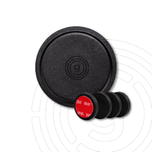 gelmags Upgrade Power Bundle, 4 Power Magnets, 4 Flexigel coastsers round (Ø 8,3cm), Black